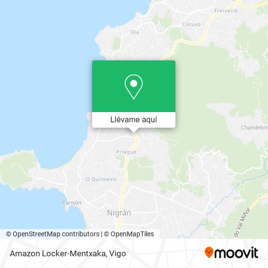 Mapa Amazon Locker-Mentxaka