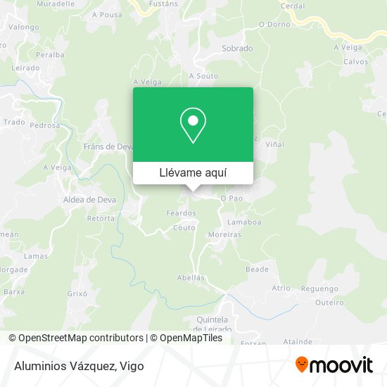 Mapa Aluminios Vázquez