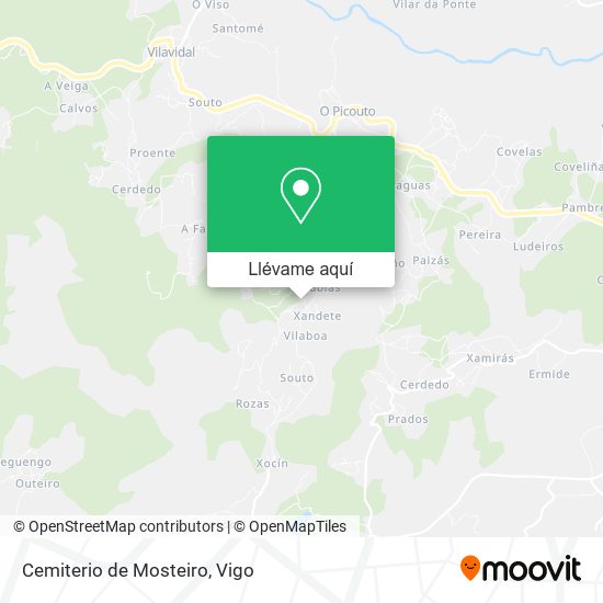 Mapa Cemiterio de Mosteiro