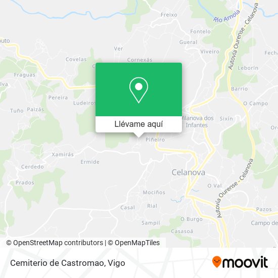 Mapa Cemiterio de Castromao