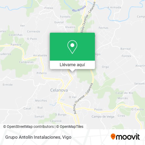 Mapa Grupo Antolín Instalaciones