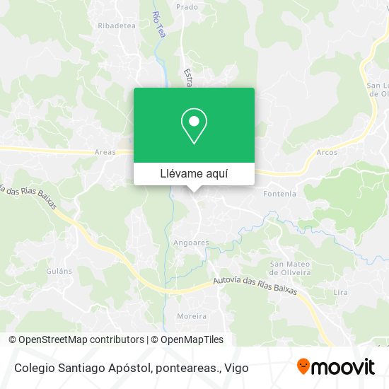 Mapa Colegio Santiago Apóstol, ponteareas.