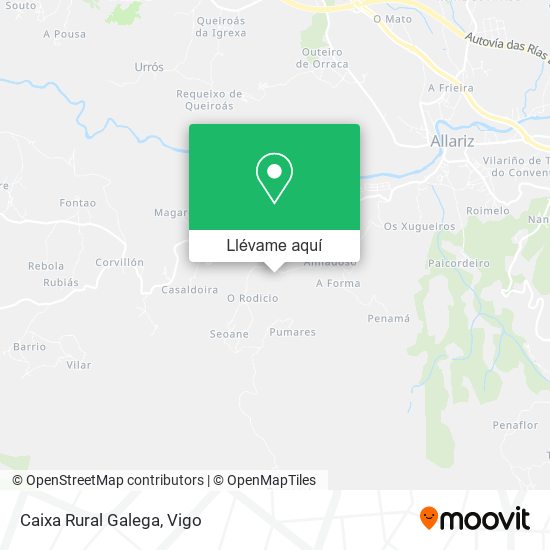 Mapa Caixa Rural Galega
