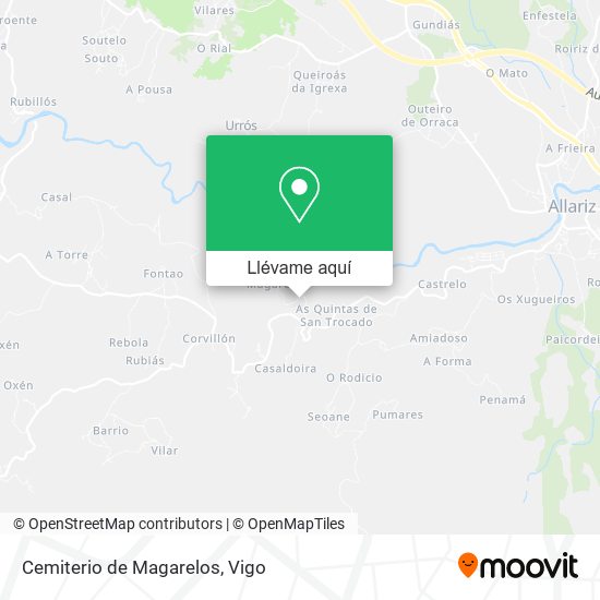 Mapa Cemiterio de Magarelos