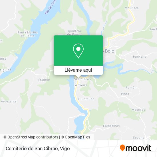 Mapa Cemiterio de San Cibrao