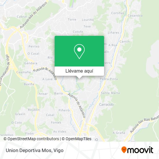 Mapa Union Deportiva Mos