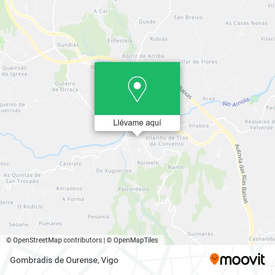 Mapa Gombradis de Ourense