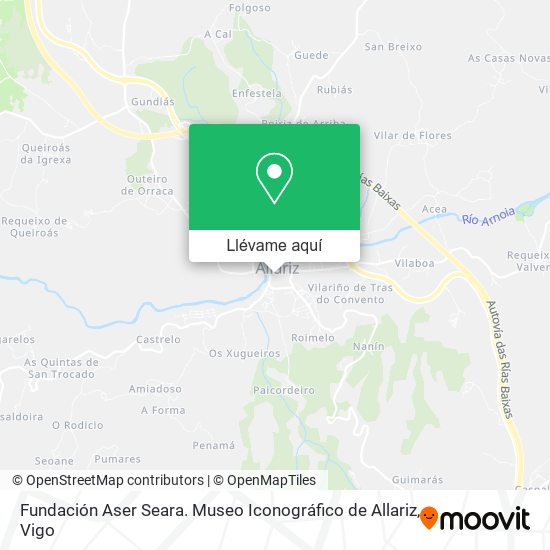 Mapa Fundación Aser Seara. Museo Iconográfico de Allariz