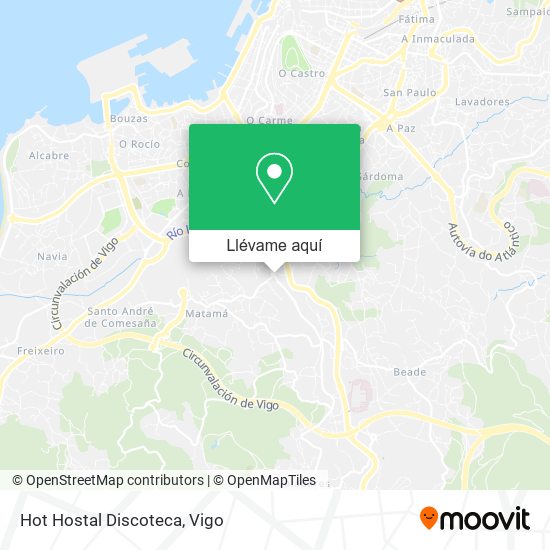 Mapa Hot Hostal Discoteca