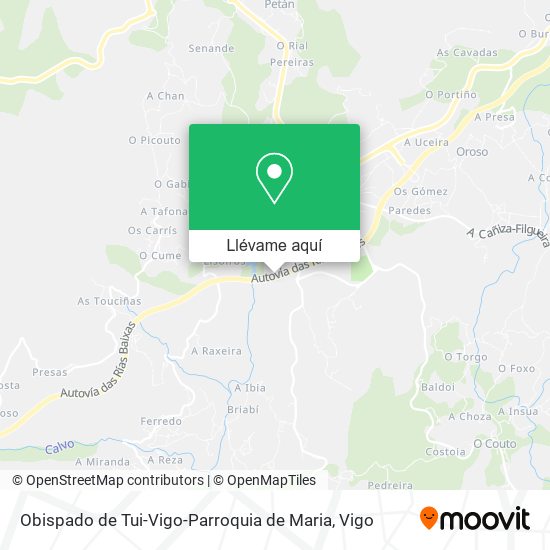 Mapa Obispado de Tui-Vigo-Parroquia de Maria