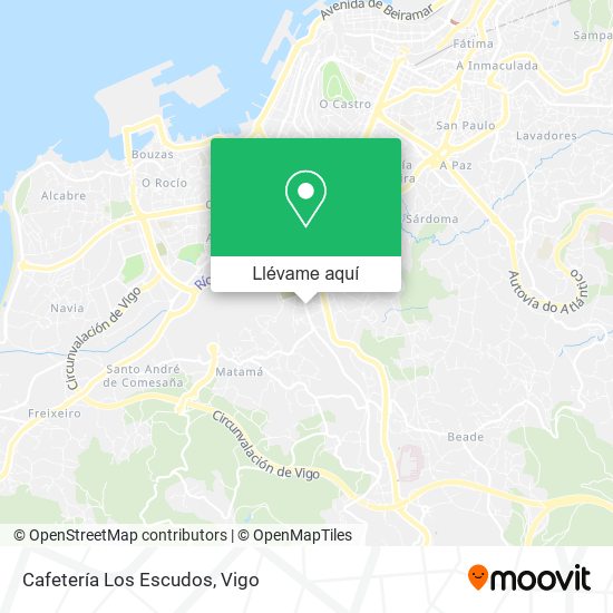 Mapa Cafetería Los Escudos