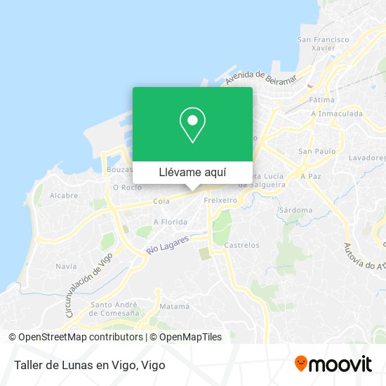 Mapa Taller de Lunas en Vigo