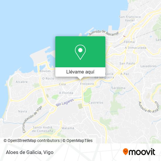 Mapa Aloes de Galicia