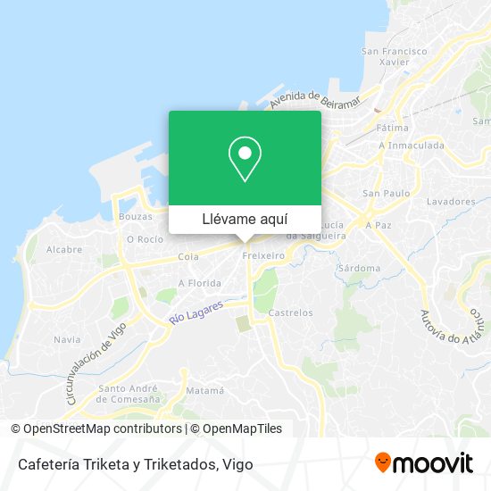 Mapa Cafetería Triketa y Triketados