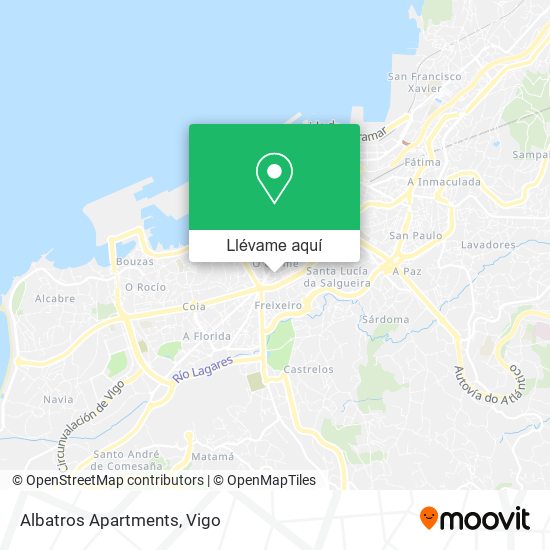 Mapa Albatros Apartments