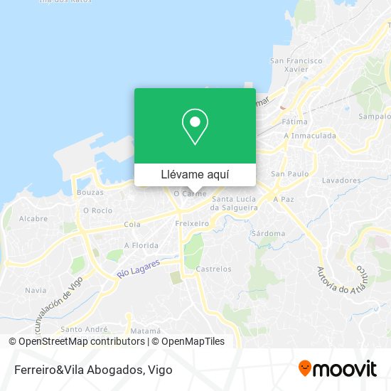 Mapa Ferreiro&Vila Abogados