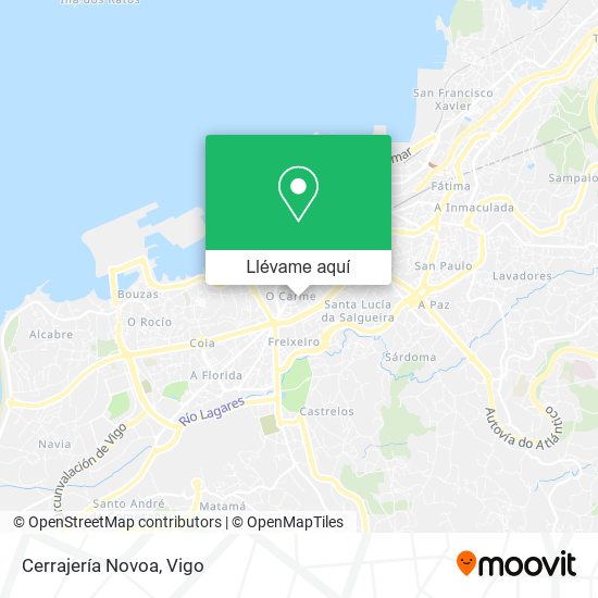 Mapa Cerrajería Novoa