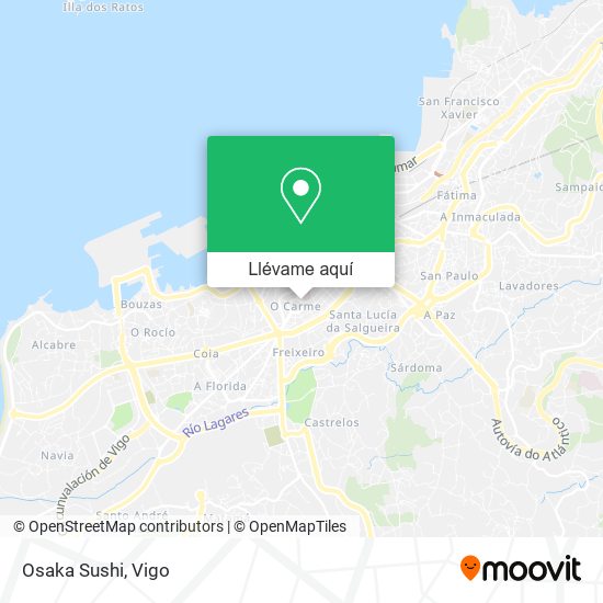 Mapa Osaka Sushi