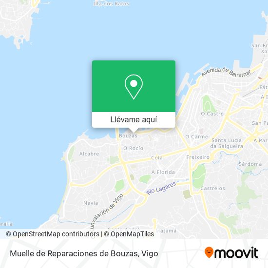 Mapa Muelle de Reparaciones de Bouzas