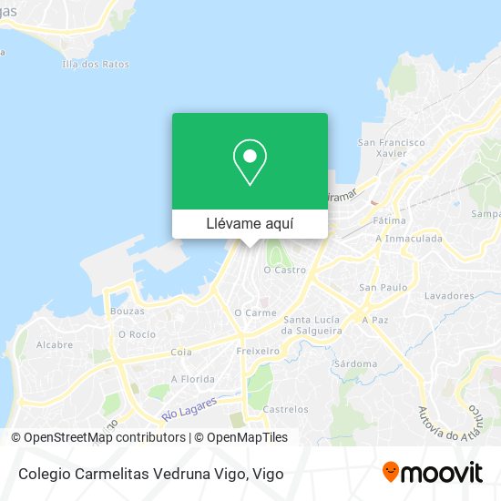 Mapa Colegio Carmelitas Vedruna Vigo