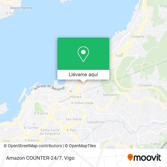 Mapa Amazon COUNTER-24/7