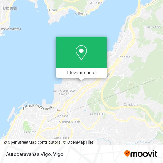Mapa Autocaravanas Vigo