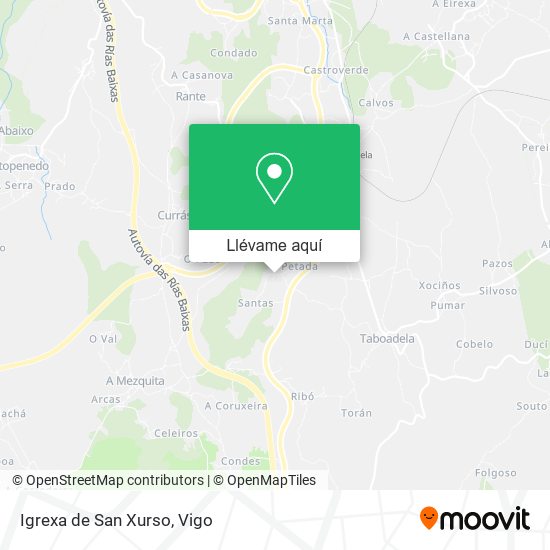 Mapa Igrexa de San Xurso