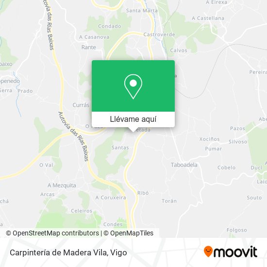 Mapa Carpintería de Madera Vila