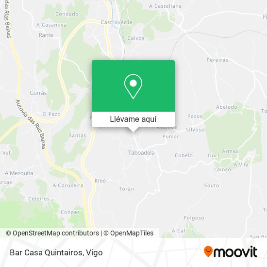 Mapa Bar Casa Quintairos