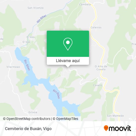 Mapa Cemiterio de Buxán