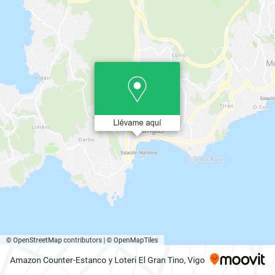 Mapa Amazon Counter-Estanco y Loteri El Gran Tino