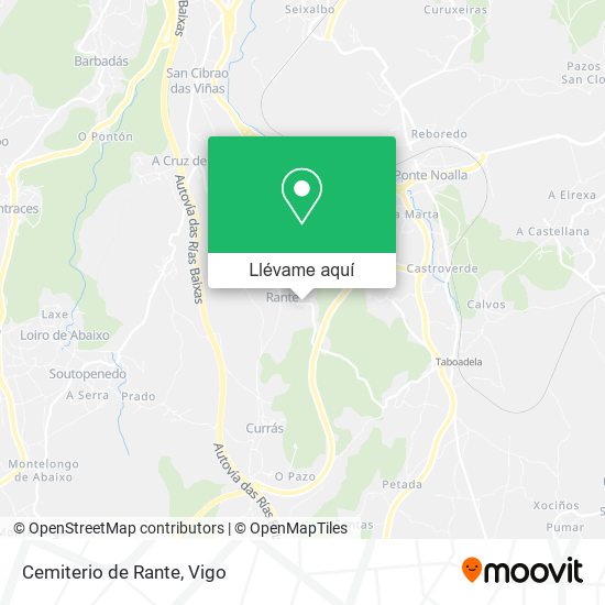 Mapa Cemiterio de Rante