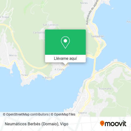 Mapa Neumáticos Berbés (Domaio)