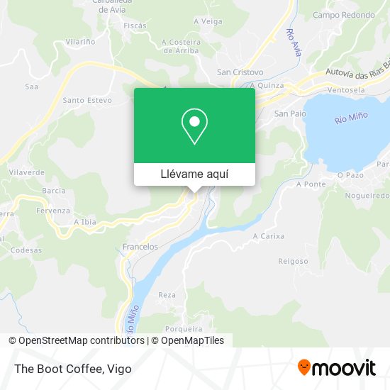 Mapa The Boot Coffee