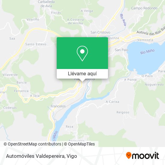 Mapa Automóviles Valdepereira