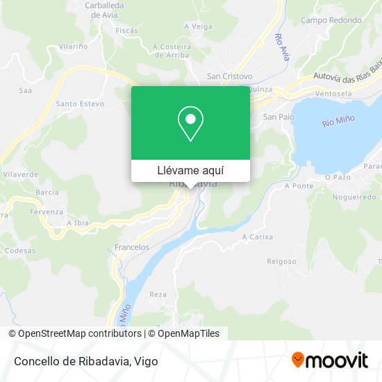Mapa Concello de Ribadavia