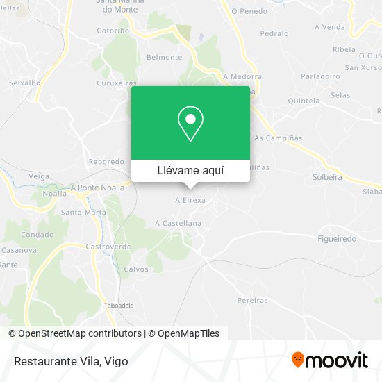 Mapa Restaurante Vila