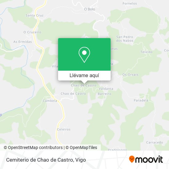 Mapa Cemiterio de Chao de Castro