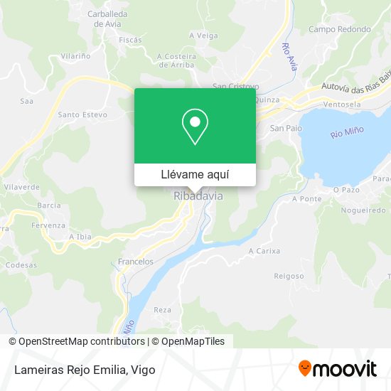 Mapa Lameiras Rejo Emilia