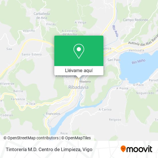 Mapa Tintorería M.D. Centro de Limpieza