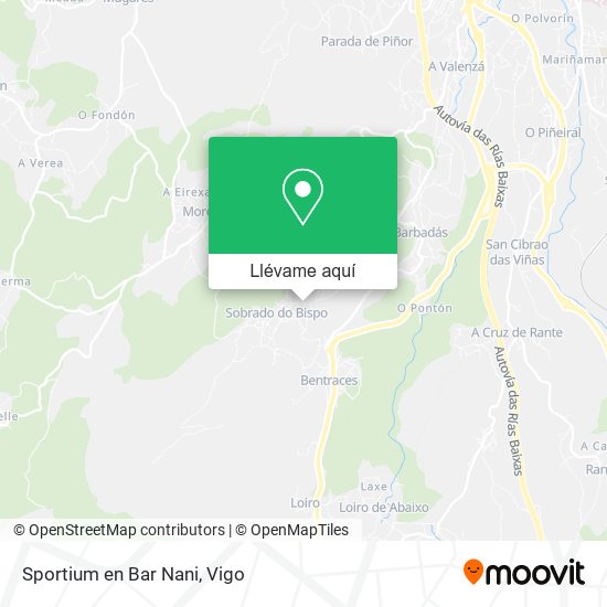 Mapa Sportium en Bar Nani