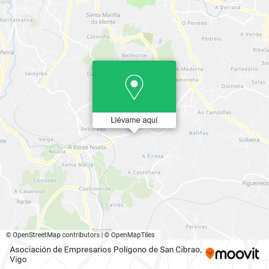 Mapa Asociación de Empresarios Polígono de San Cibrao