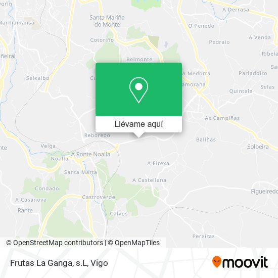 Mapa Frutas La Ganga, s.L