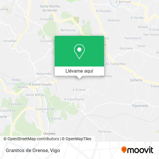 Mapa Granitos de Orense
