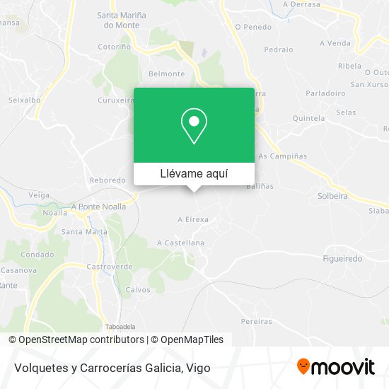 Mapa Volquetes y Carrocerías Galicia