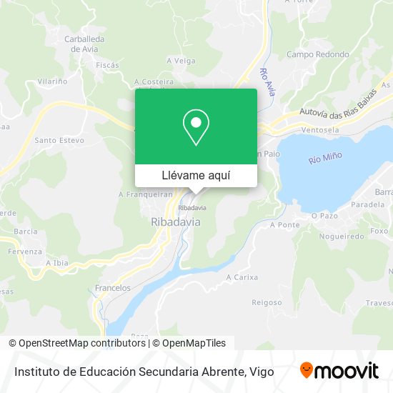 Mapa Instituto de Educación Secundaria Abrente