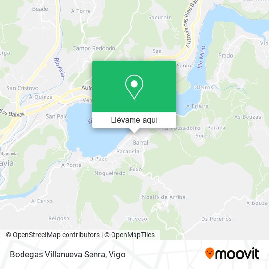 Mapa Bodegas Villanueva Senra