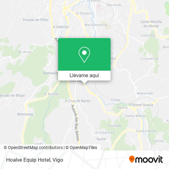 Mapa Hoalve Equip Hotel