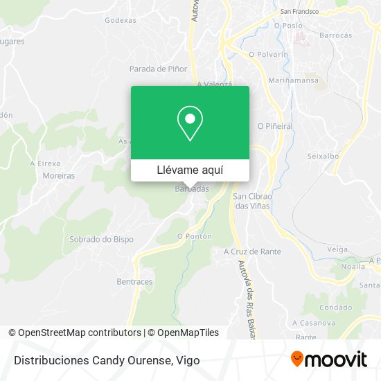 Mapa Distribuciones Candy Ourense