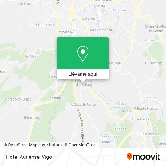 Mapa Hotel Auriense